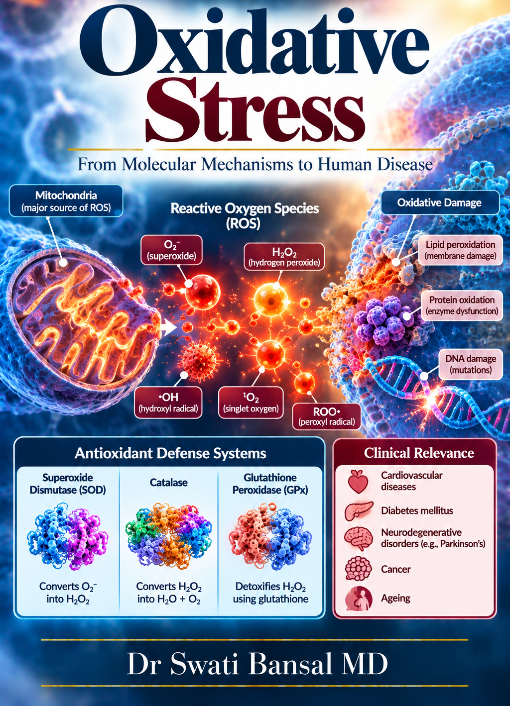 Oxidative Stress chapter cover by Dr Swati Bansal MD