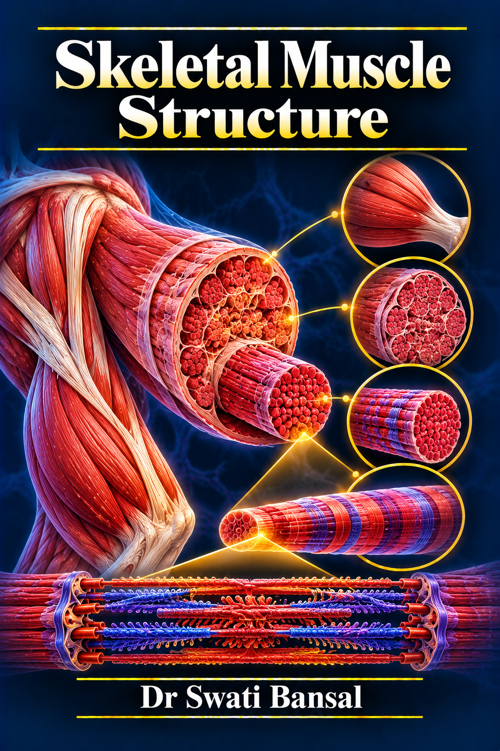 Skeletal Muscle Structure cover by Dr Swati Bansal