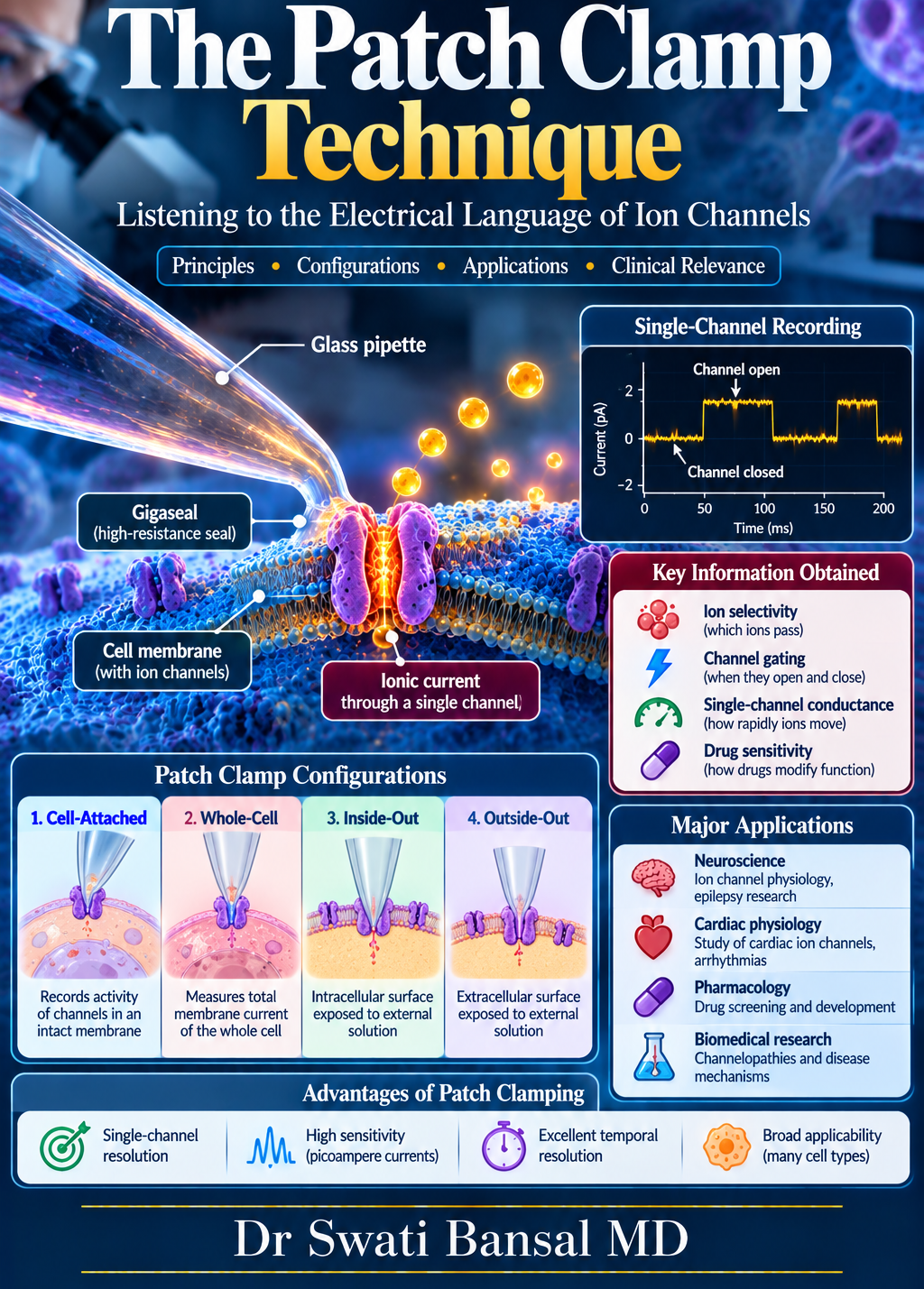 The Patch Clamp Technique chapter cover by Dr Swati Bansal MD