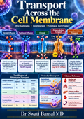 Transport Across the Cell Membrane chapter cover by Dr Swati Bansal MD